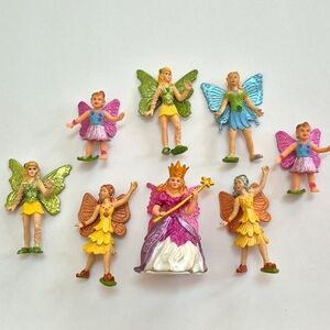 2010 Sarafi Land Fairy Figurine Figures Set Rose the Fairy Queen + Y2K